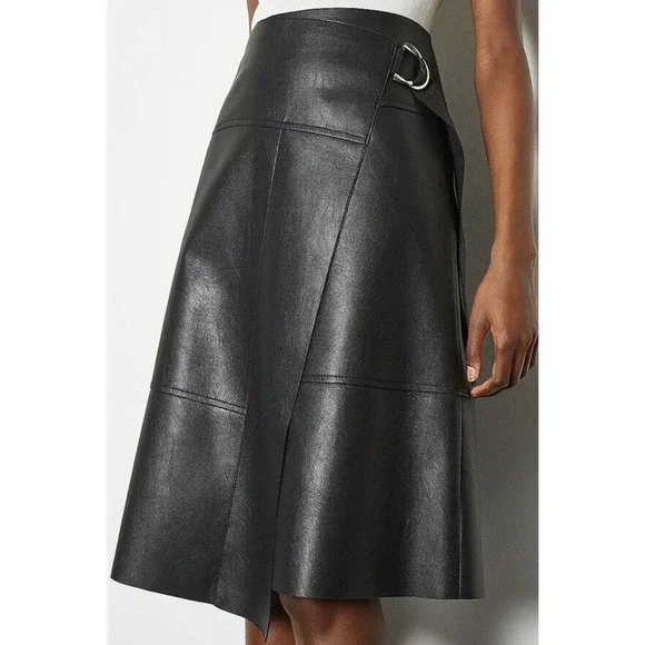 Karen Millen Skirts Karen Millen Black Faux Leather